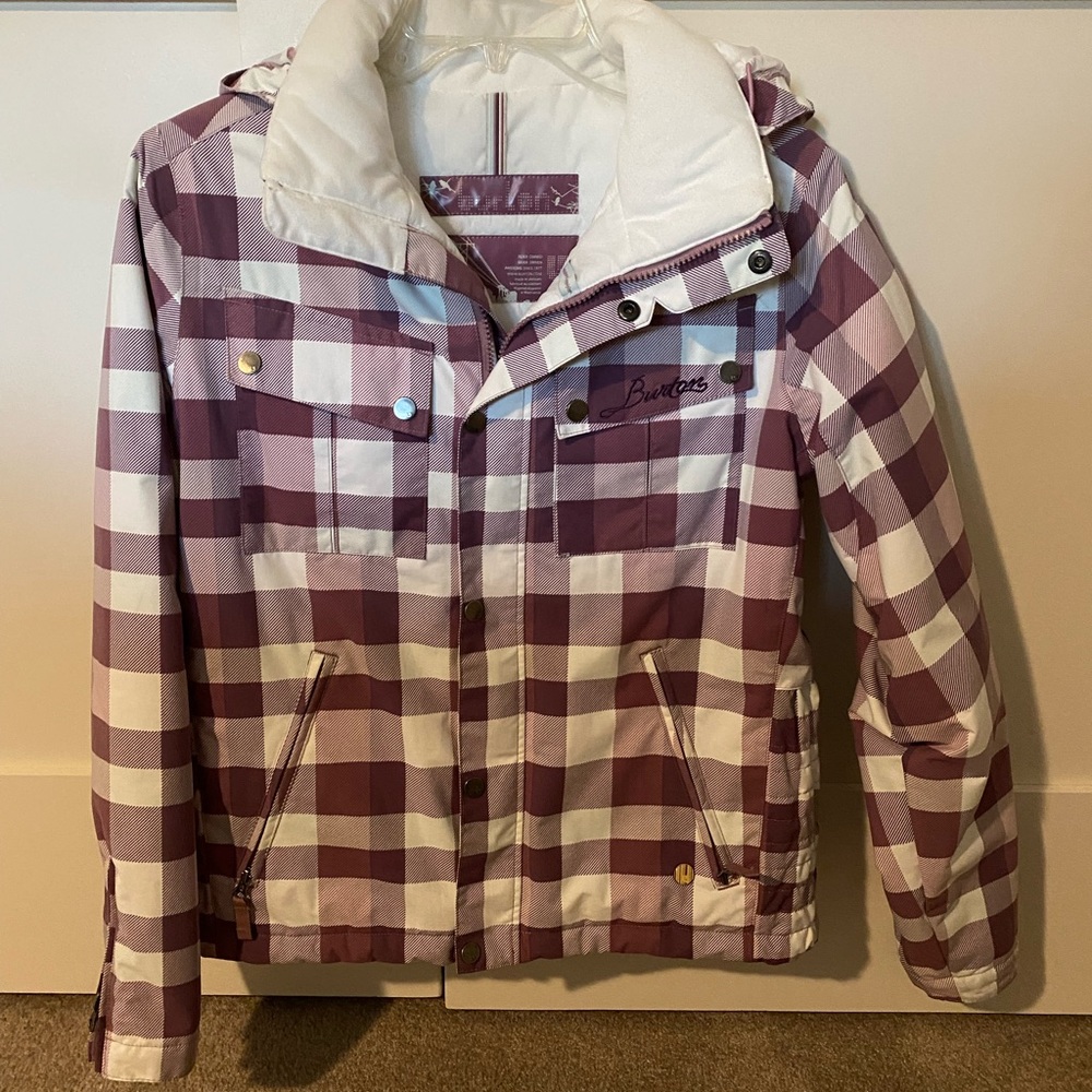 Burton Geo 3/2 ski/snowboard plaid jacket size M